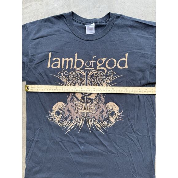 Vintage Lamb Of God “Wrath” Skulls Tour Band Tee Concert T-Shirt Grunge Y2K 2010 - Picture 8 of 8